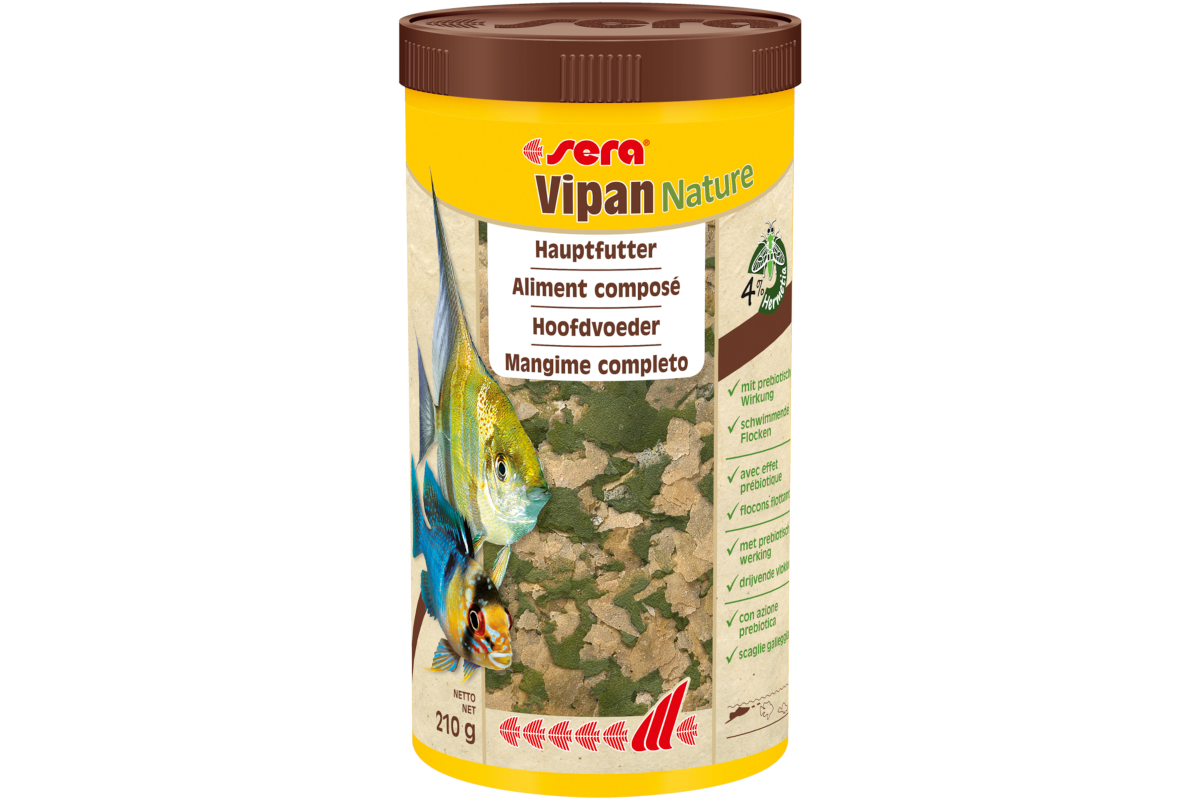 Sera Vipan Nature, Hauptfutter-Flocken, 1.000 ml